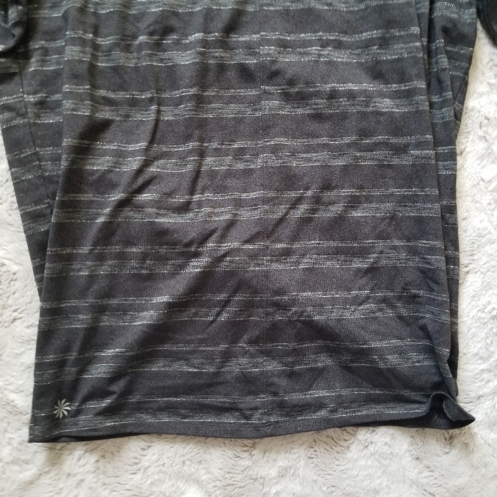✨️CL Athelta Gray Metallic Horizontal‎ Stripe Size M - Picture 8 of 11